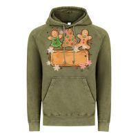 Vintage Olive costom name christmas cookie Vintage Hoodie - MaliasSmallBusiness