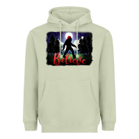 Matcha bigfoot believe christmas Heavyweight Hoodie - FaDigitalArtStudio