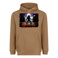 Bigfoot Believe Christmas Heavyweight Hoodie | Teevron