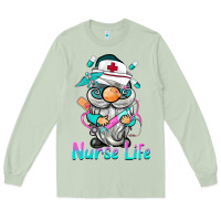 Matcha nurse life  gnome Long Sleeve Tee - BarkalooDesign