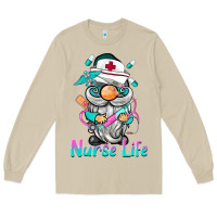 Mushroom nurse life  gnome Long Sleeve Tee - BarkalooDesign
