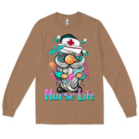 Toasted Coconut nurse life  gnome Long Sleeve Tee - BarkalooDesign