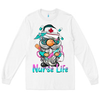 White nurse life  gnome Long Sleeve Tee - BarkalooDesign