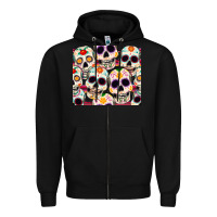 Black cinco de mayo skull Zipper Hoodie - CowGirlArtShop