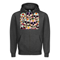 Charcoal Heather cinco de mayo skull Zipper Hoodie - CowGirlArtShop