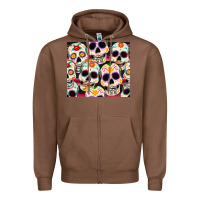 Chestnut cinco de mayo skull Zipper Hoodie - CowGirlArtShop