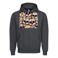 Smoke cinco de mayo skull Zipper Hoodie - CowGirlArtShop