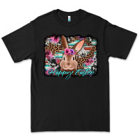 Black happy easter bunny western background Premium Tee - Jasminsmagicworld