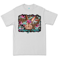 Dove Grey happy easter bunny western background Premium Tee - Jasminsmagicworld