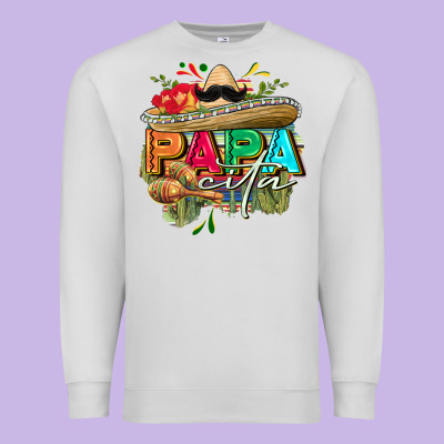 Papacita Premium Sweatshirt Designed By Fadigitalartstudio