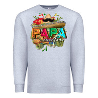Heather Grey Papacita Premium Sweatshirt - FaDigitalArtStudio