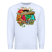 White Papacita Premium Sweatshirt - FaDigitalArtStudio