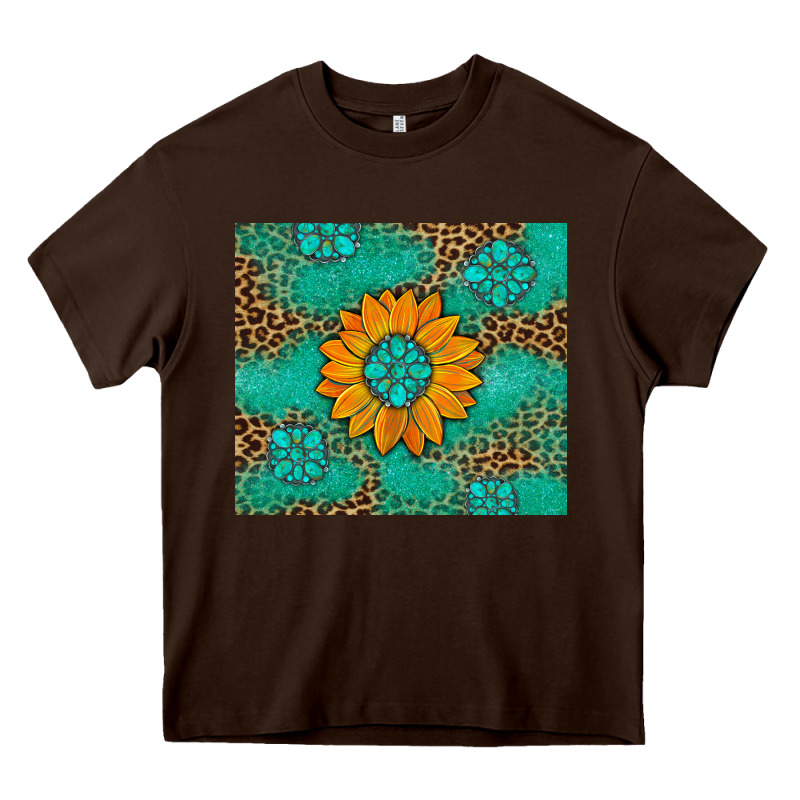 Sunflower Gemstone Leopard Heavy Core Tee by Artiststas | Teevron