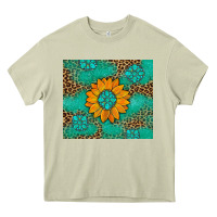 Mossy Sunflower Gemstone Leopard Heavy Core Tee - Artiststas