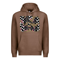 Chestnut racing leopard backgraund Premium Hoodie - JahusDesignShop