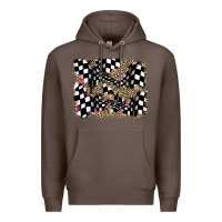 Coffee racing leopard backgraund Premium Hoodie - JahusDesignShop