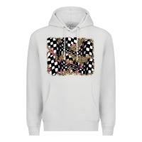 Dove Grey racing leopard backgraund Premium Hoodie - JahusDesignShop