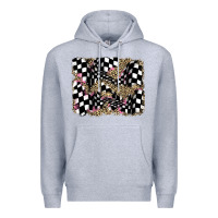 Heather Grey racing leopard backgraund Premium Hoodie - JahusDesignShop