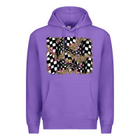 Purple racing leopard backgraund Premium Hoodie - JahusDesignShop