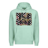 Seafoam racing leopard backgraund Premium Hoodie - JahusDesignShop