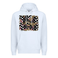 White racing leopard backgraund Premium Hoodie - JahusDesignShop