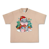 Burro cute christmas hippopotamus Urban Heavy Tee - MaliasSmallBusiness