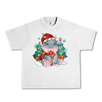 Lunar Rock cute christmas hippopotamus Urban Heavy Tee - MaliasSmallBusiness