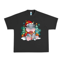 Cute Christmas Hippopotamus Urban Heavy Tee | Teevron