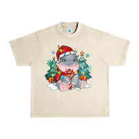 Sandshell cute christmas hippopotamus Urban Heavy Tee - MaliasSmallBusiness