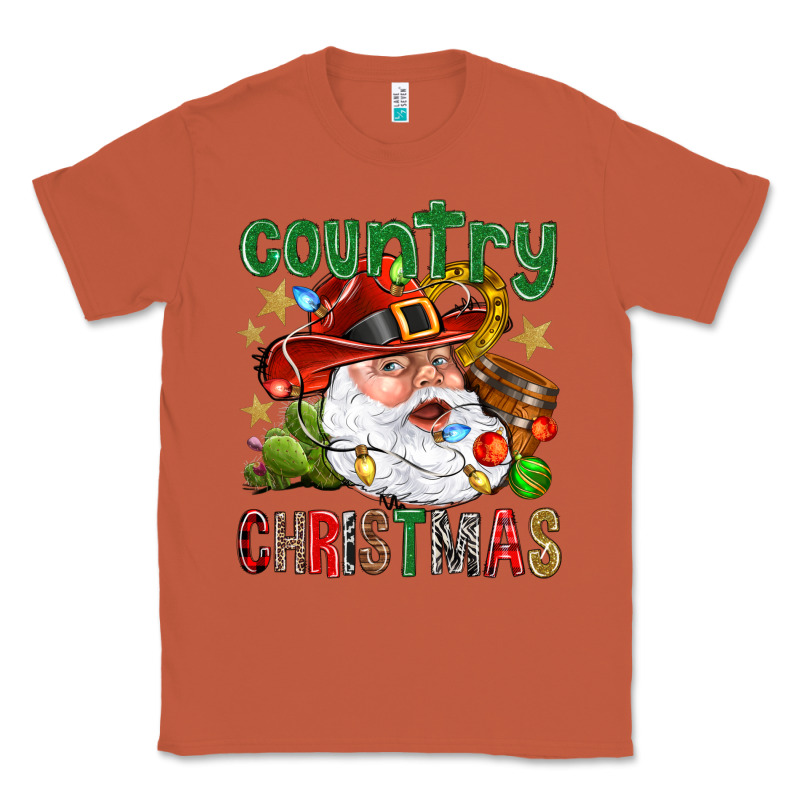 Country Christmas Classic Tee by NancyCooperArtShop | Teevron