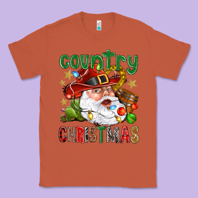 Country Christmas Classic Tee Designed By Nancycooperartshop