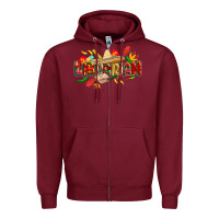 Burgundy cinco de mayo librarian Zipper Hoodie - CowGirlArtShop