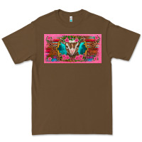 Cacao western baby boer goat pink flowers serape leopard pink glitter patter Premium Tee - BarkalooDesign