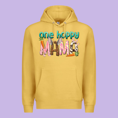 One Hoppy Mama Mother's Day Premium Hoodie Designed By Howdyjamesfarm