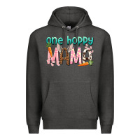 Charcoal Heather One hoppy mama mother's day Premium Hoodie - HowdyJamesFarm