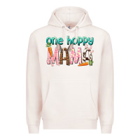 Pale Pink One hoppy mama mother's day Premium Hoodie - HowdyJamesFarm