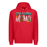Red One hoppy mama mother's day Premium Hoodie - HowdyJamesFarm