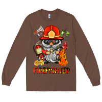 Chestnut firefighter gnome Long Sleeve Tee - BarkalooDesign