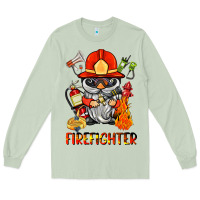 Matcha firefighter gnome Long Sleeve Tee - BarkalooDesign