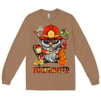 Toasted Coconut firefighter gnome Long Sleeve Tee - BarkalooDesign