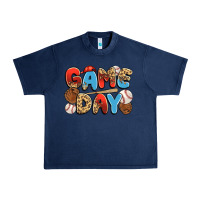 Navy game day baseball Urban Heavy Tee - JahusDesignShop