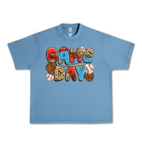 Pebble Blue game day baseball Urban Heavy Tee - JahusDesignShop