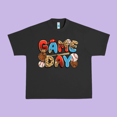 Game Day Baseball Urban Heavy Tee Designed By Jahusdesignshop