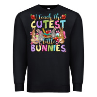 Black Easter Day I teach the cutest little bunnies Premium Sweatshirt - OliviaCreatesArt