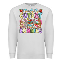 Dove Grey Easter Day I teach the cutest little bunnies Premium Sweatshirt - OliviaCreatesArt