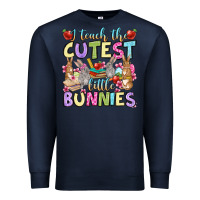 Navy Easter Day I teach the cutest little bunnies Premium Sweatshirt - OliviaCreatesArt