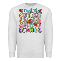 Oatmeal Heather Easter Day I teach the cutest little bunnies Premium Sweatshirt - OliviaCreatesArt