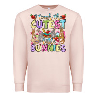 Pale Pink Easter Day I teach the cutest little bunnies Premium Sweatshirt - OliviaCreatesArt