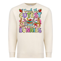 Easter Day I Teach The Cutest Little Bunnies Premium Sweatshirt | Teevron