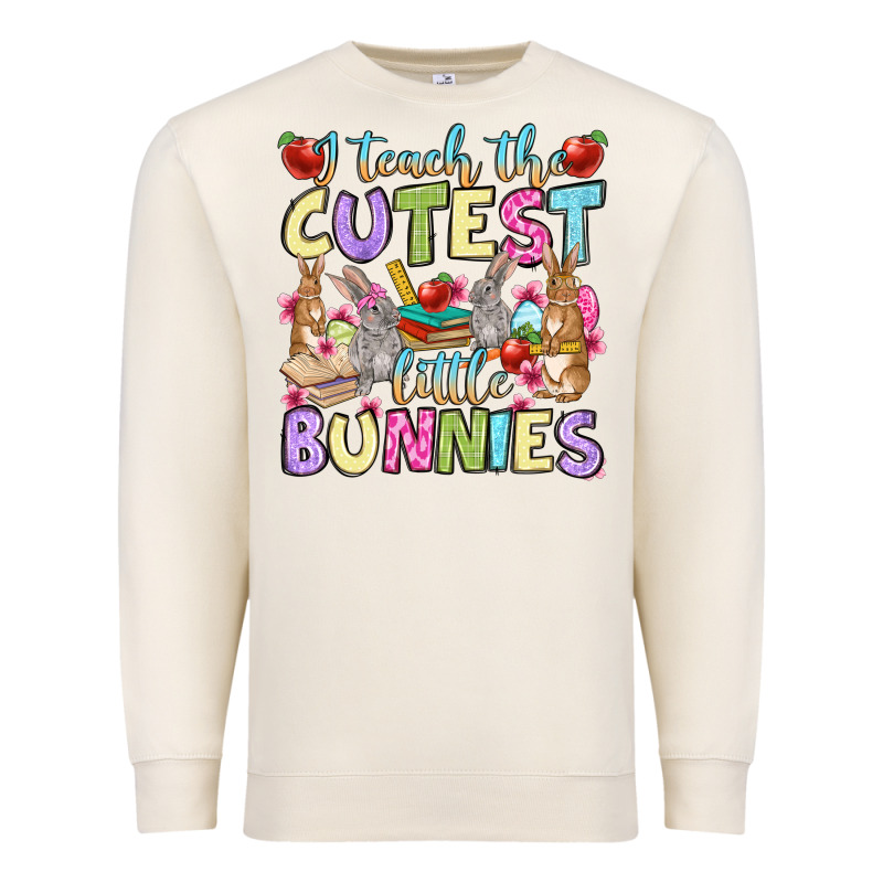 Easter Day I Teach The Cutest Little Bunnies Premium Sweatshirt by OliviaCreatesArt | Teevron